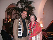 Signature MARILYN BROOKS Piano Scarf presented at Rick's Cafe in Casablanca