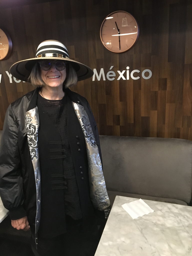 Marilyn Brooks arrives in Mexico.