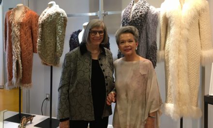 Marilyn Brooks and Vivienne Poy at Seneca College’s School of Fashion