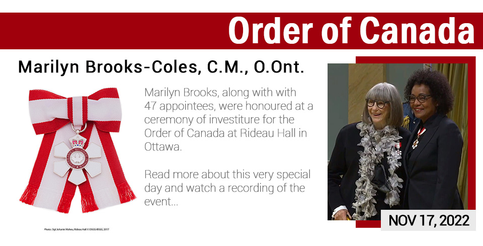 Marilyn Brooks - Member of the Order of Canada