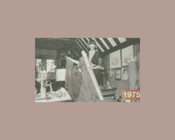 1975 | BROOKS at work in her loft at 30 College St. --Hugh Wesley, SUN files