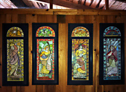 Watercolour
12.5" x 32" ea
Set of 4 $3000 "Stained Glass" Four Seasons